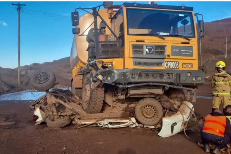 Trabalhador morre após caminhão-pipa atingir caminhonete em mineradora de Minas Gerais