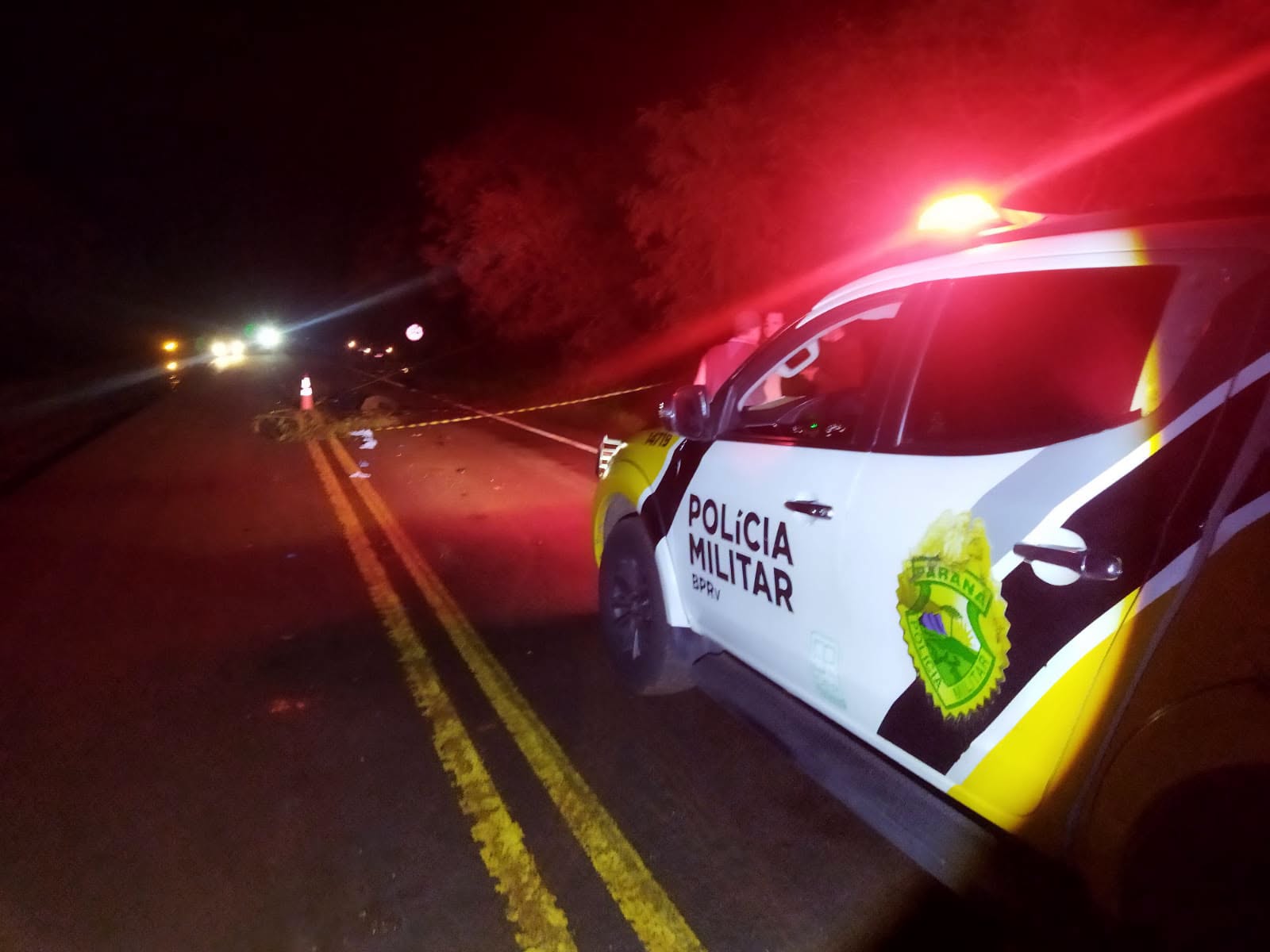 Motociclista morre em grave acidente na PR-492 entre Rondon e Paraíso do Norte