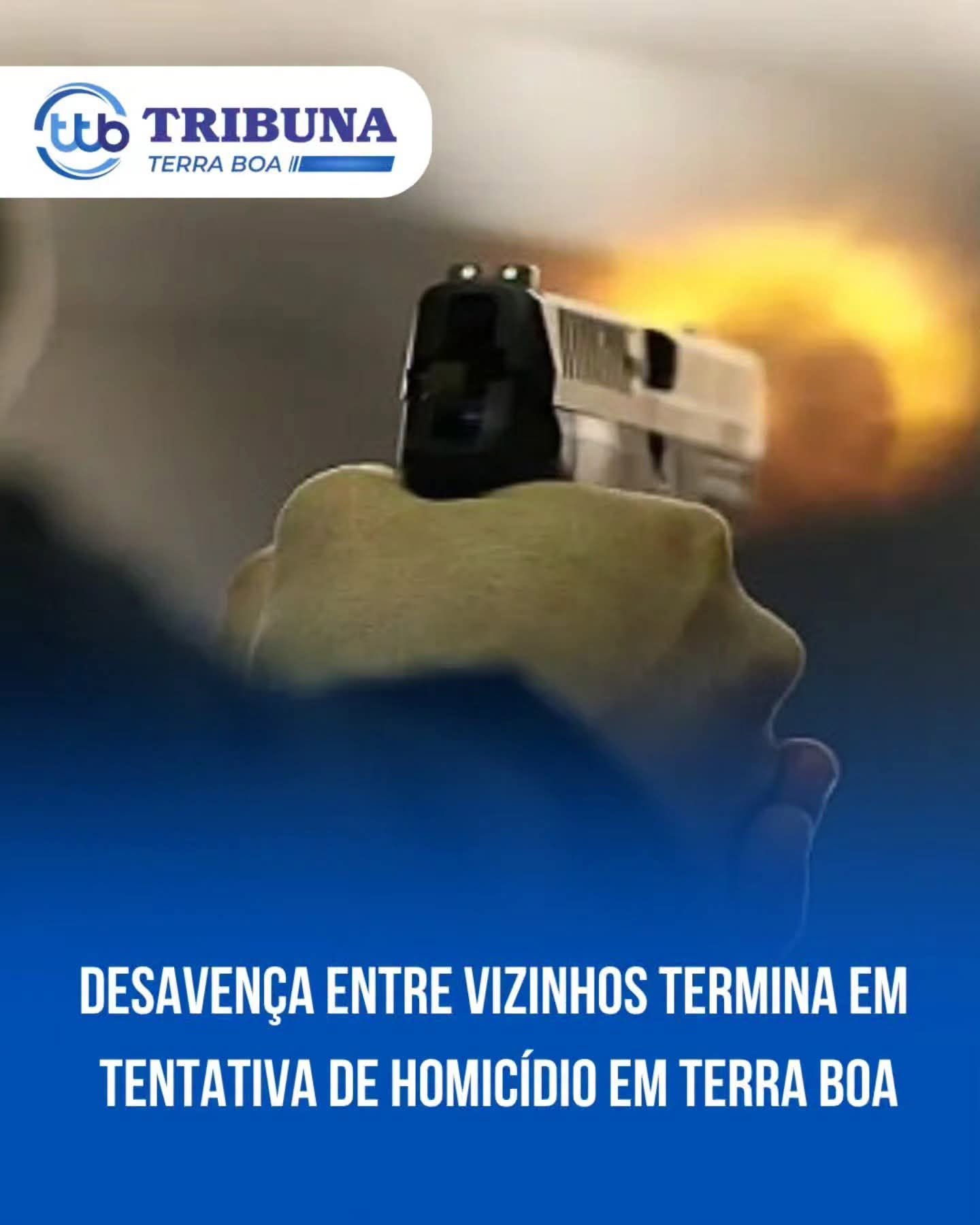 Homem é baleado por vizinho após desavença