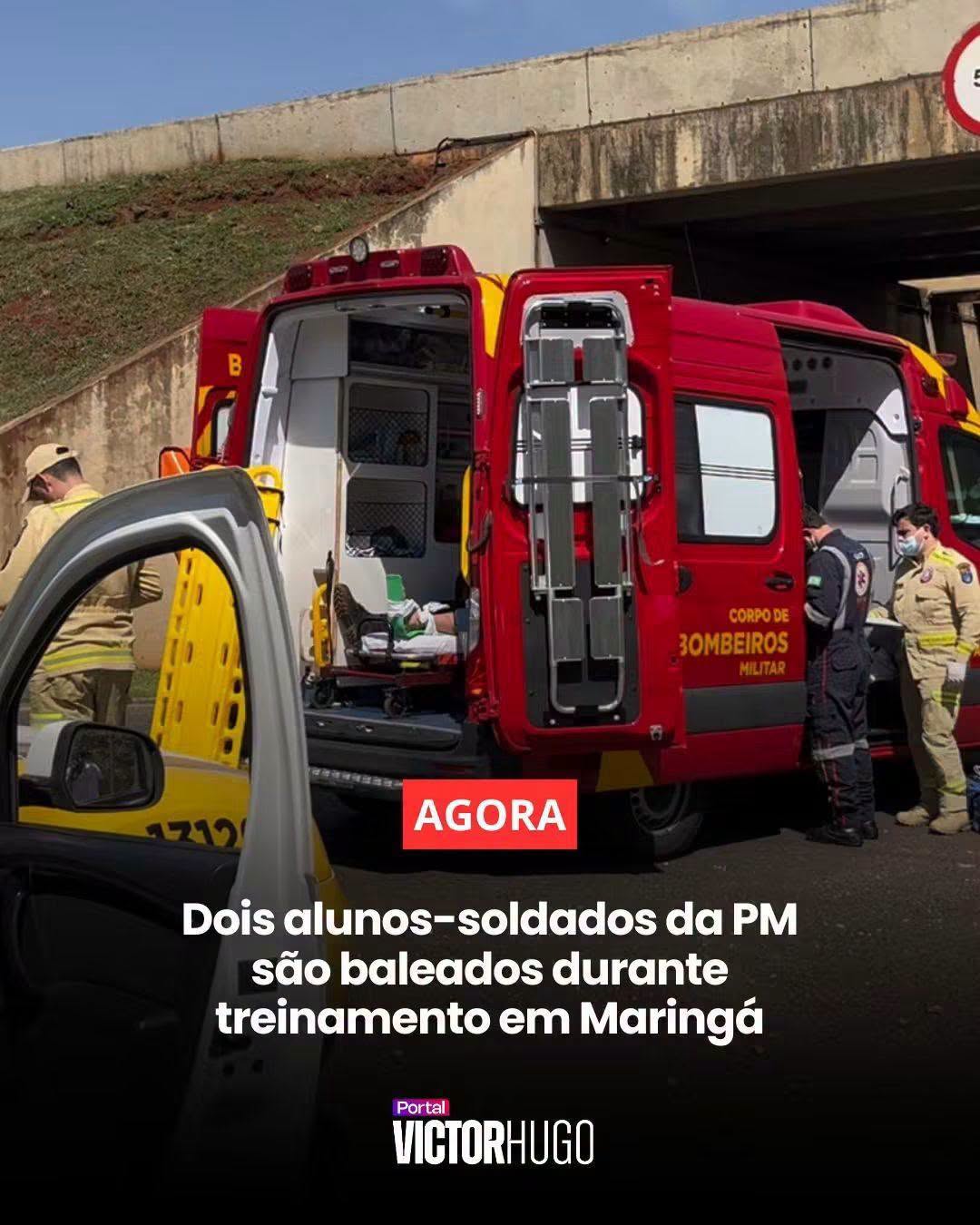 Dois alunos-soldados da PM são baleados durante treinamento em Maringá